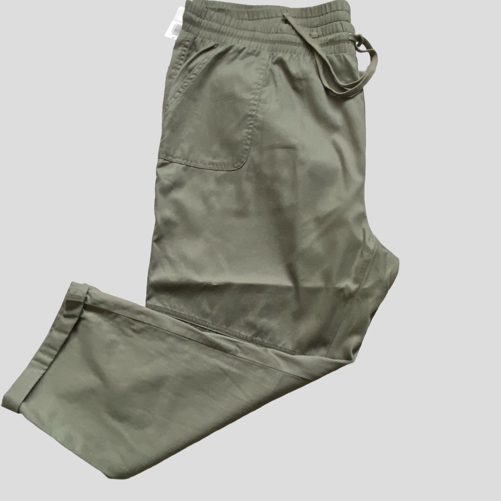 Warehouse One Green Lyocell Blend Weekender Casual Travel Soft Pants-Sz-4X